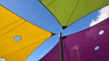 Image of 3 triangular flags