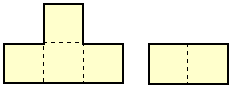 cube net cut in half