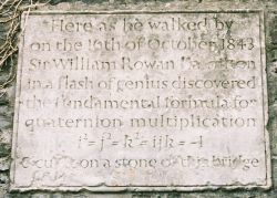 Plaque on Broom Bridge