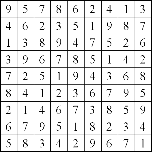 Solution grid B