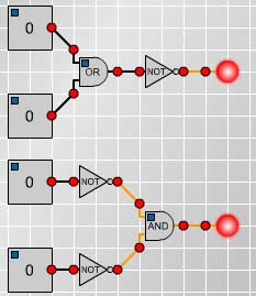 not(p or q) gate