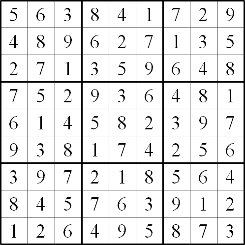 Solution grid