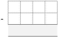 4 by 2 subtraction grid