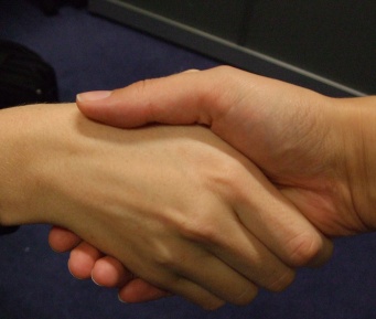 People shaking hands