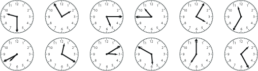 12 clocks