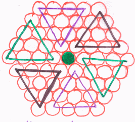 student's picture of hexagon split into six triangles